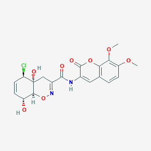 molecular formula C20H19ClN2O8 B1197350 三Trichodermamide B 