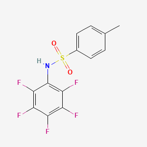 molecular formula C13H8F5NO2S B11973546 4-methyl-N-(2,3,4,5,6-pentafluorophenyl)benzenesulfonamide CAS No. 118841-85-3