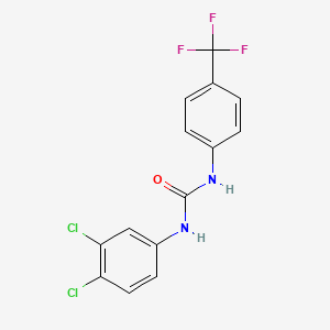 molecular formula C14H9Cl2F3N2O B11973562 1-(3,4-Dichlorophenyl)-3-[4-(trifluoromethyl)phenyl]urea 