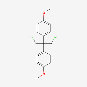 molecular formula C17H18Cl2O2 B11973571 Propane, 2,2-bis(p-methoxyphenyl)-1,3-dichloro- CAS No. 102612-70-4