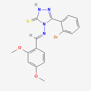 5-(2-Bromophenyl)-4-((2,4-dimethoxybenzylidene)amino)-4H-1,2,4-triazole-3-thiol