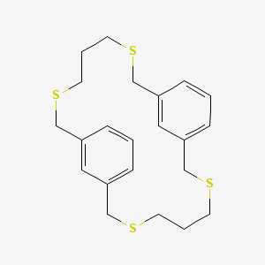 3,7,15,19-Tetrathiatricyclo[19.3.1.19,13]hexacosa-1(25),9,11,13(26),21,23-hexaene