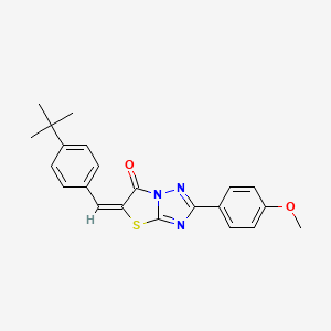 (5E)-5-(4-tert-butylbenzylidene)-2-(4-methoxyphenyl)[1,3]thiazolo[3,2-b][1,2,4]triazol-6(5H)-one