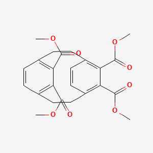 Tricyclo(8.2.2.2(4,7))hexadeca-hexaene-tetracarboxylic acid tetramethyl ester