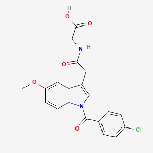 B1197397 N-((1-(p-Chlorobenzoyl)-5-methoxy-2-methyl-1H-indol-3-yl)acetyl)glycine CAS No. 2854-21-9