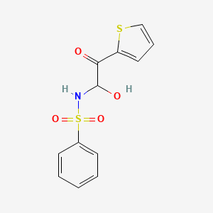 N-(1-Hydroxy-2-oxo-2-(2-thienyl)ethyl)benzenesulfonamide