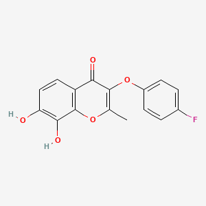 3-(4-fluorophenoxy)-7,8-dihydroxy-2-methyl-4H-chromen-4-one