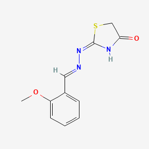 2-[(2E)-2-[(2-methoxyphenyl)methylene]hydrazino]thiazol-4-one