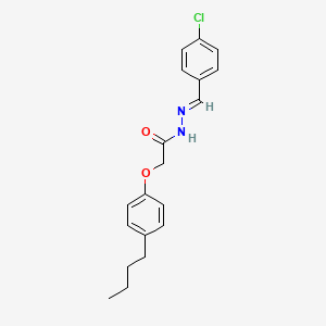 molecular formula C19H21ClN2O2 B11974381 2-(4-Butylphenoxy)-N'-(4-chlorobenzylidene)acetohydrazide CAS No. 303088-29-1