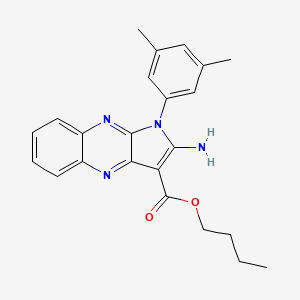 butyl 2-amino-1-(3,5-dimethylphenyl)-1H-pyrrolo[2,3-b]quinoxaline-3-carboxylate