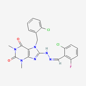 2-Chloro-6-fluorobenzaldehyde [7-(2-chlorobenzyl)-1,3-dimethyl-2,6-dioxo-2,3,6,7-tetrahydro-1H-purin-8-YL]hydrazone