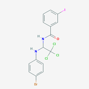 N-(1-(4-Bromoanilino)-2,2,2-trichloroethyl)-3-iodobenzamide