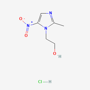 molecular formula C6H10ClN3O3 B1197464 甲硝唑盐酸盐 CAS No. 69198-10-3