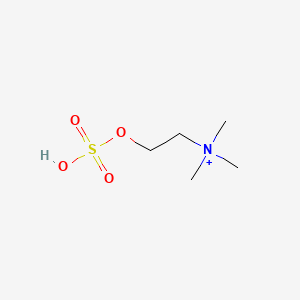 molecular formula C5H14NO4S+ B1197466 Choline hydrogen sulfate CAS No. 16655-25-7