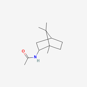 molecular formula C12H21NO B11974694 (+-)-endo-N-(2-Bornyl)acetamide CAS No. 24629-80-9