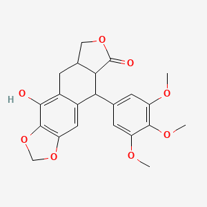 molecular formula C22H22O8 B11974714 beta-Peltatin A CAS No. 299431-00-8