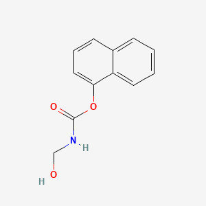 molecular formula C12H11NO3 B1197474 1-Naphthyl (hydroxymethyl)carbamate CAS No. 5266-96-6