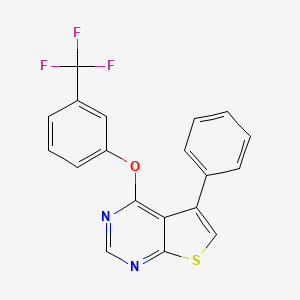 5-Phenyl-4-[3-(trifluoromethyl)phenoxy]thieno[2,3-d]pyrimidine