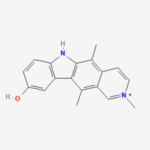 molecular formula C18H17N2O+ B1197481 椭圆铵 CAS No. 58337-34-1