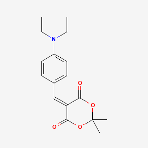 molecular formula C17H21NO4 B11974960 5-(4-Diethylamino-benzylidene)-2,2-dimethyl-(1,3)dioxane-4,6-dione CAS No. 68871-12-5