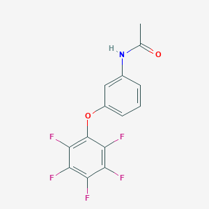 N-[3-(2,3,4,5,6-pentafluorophenoxy)phenyl]acetamide