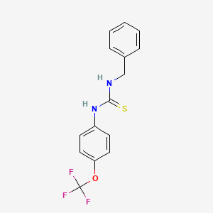 molecular formula C15H13F3N2OS B1197514 1-(苯甲基)-3-[4-(三氟甲氧基)苯基]硫脲 