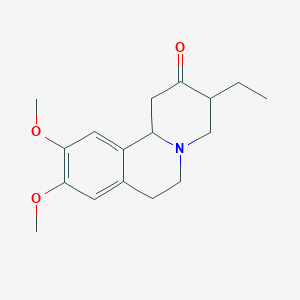 molecular formula C17H23NO3 B1197518 3-乙基-1,3,4,6,7,11b-六氢-9,10-二甲氧基-2H-苯并[a]喹啉-2-酮 CAS No. 846-66-2