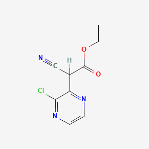 molecular formula C9H8ClN3O2 B1197531 Ethyl 2-(3-chloropyrazin-2-yl)-2-cyanoacetate CAS No. 99446-80-7