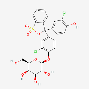 molecular formula C25H22Cl2O10S B1197532 氯酚红半乳吡喃糖苷 CAS No. 99792-79-7