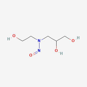 molecular formula C5H12N2O4 B1197537 N-Nitroso-2,3-dihydroxypropylethanolamine CAS No. 89911-78-4