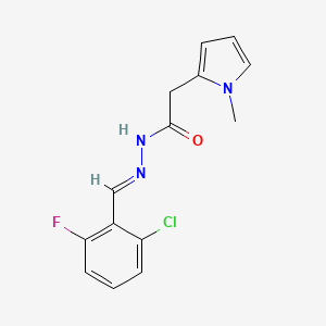 N'-(2-Chloro-6-fluorobenzylidene)-2-(1-methyl-1H-pyrrol-2-YL)acetohydrazide