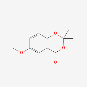 molecular formula C11H12O4 B1197547 6-Methoxy-2,2-dimethyl-4H-1,3-benzodioxin-4-one CAS No. 82944-21-6