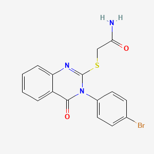 2-{[3-(4-Bromophenyl)-4-oxo-3,4-dihydroquinazolin-2-yl]sulfanyl}acetamide