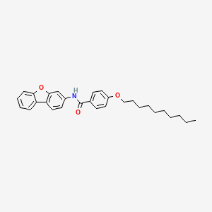 4-(decyloxy)-N-(dibenzo[b,d]furan-3-yl)benzamide