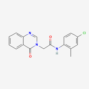 molecular formula C17H14ClN3O2 B11975647 N-(4-Chloro-2-methylphenyl)-2-(4-oxo-3(4H)-quinazolinyl)acetamide 