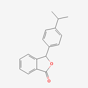 molecular formula C17H16O2 B11975761 1(3H)-Isobenzofuranone, 3-[4-(1-methylethyl)phenyl]- CAS No. 15836-65-4