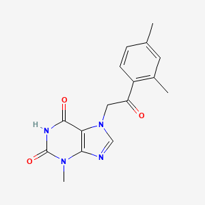 7-[2-(2,4-dimethylphenyl)-2-oxoethyl]-3-methyl-3,7-dihydro-1H-purine-2,6-dione