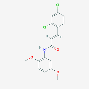 molecular formula C17H15Cl2NO3 B11975808 (2E)-3-(2,4-dichlorophenyl)-N-(2,5-dimethoxyphenyl)-2-propenamide 