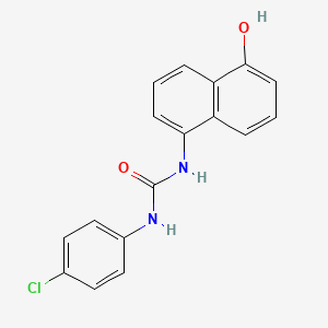 molecular formula C17H13ClN2O2 B11975880 N-(4-Chlorophenyl)-N'-(5-hydroxy-1-naphthyl)urea CAS No. 303092-02-6