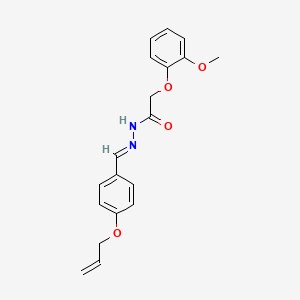 molecular formula C19H20N2O4 B11975922 N'-(4-(Allyloxy)benzylidene)-2-(2-methoxyphenoxy)acetohydrazide CAS No. 303084-14-2