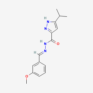 3-Isopropyl-N'-(3-methoxybenzylidene)-1H-pyrazole-5-carbohydrazide