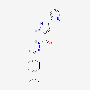 N'-(4-Isopropylbenzylidene)-5-(1-methyl-1H-pyrrol-2-yl)-1H-pyrazole-3-carbohydrazide