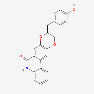 molecular formula C22H17NO4 B1197602 Crinasiatine CAS No. 97682-69-4