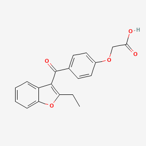 (4-((2-Ethyl-1-benzofuran-3-YL)carbonyl)phenoxy)acetic acid