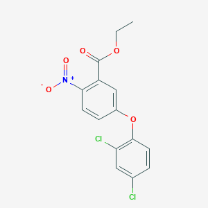 molecular formula C15H11Cl2NO5 B1197607 Ethyl 5-(2,4-dichlorophenoxy)-2-nitrobenzoate CAS No. 51282-65-6