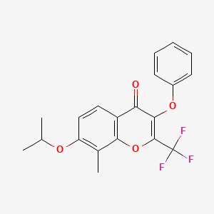 7-Isopropoxy-8-methyl-3-phenoxy-2-(trifluoromethyl)-4H-chromen-4-one