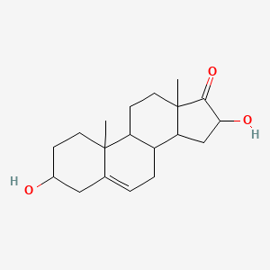 molecular formula C19H28O3 B1197612 3,16-Dihydroxyandrost-5-en-17-one 
