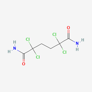 molecular formula C6H8Cl4N2O2 B11976157 2,2,5,5-Tetrachlorohexanediamide CAS No. 20115-83-7