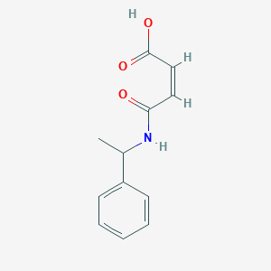 (2Z)-4-oxo-4-[(1-phenylethyl)amino]but-2-enoic acid