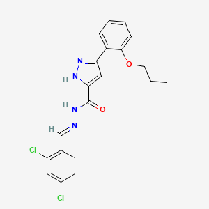 N'-(2,4-Dichlorobenzylidene)-3-(2-propoxyphenyl)-1H-pyrazole-5-carbohydrazide